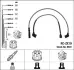Комплект проводів запалювання FSO POLONEZ I, POLONEZ II MAZDA 323 C IV, 323 C V, 323 F IV, 323 III, 323 S IV, 626 II, MX-3 1.3-2.0 03.83-09.98 NGK 9922 (фото 1)