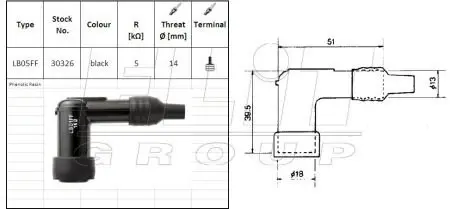 Насвiчник NGK LB05FF (фото 1)