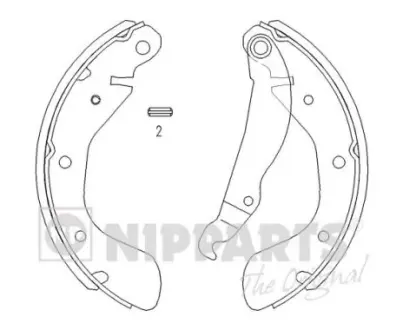Тормозные колодки NIPPARTS J3500900