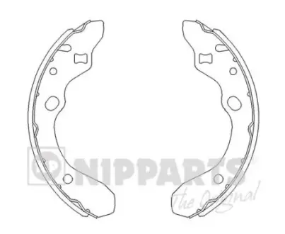 Гальмівні колодки NIPPARTS J3503036