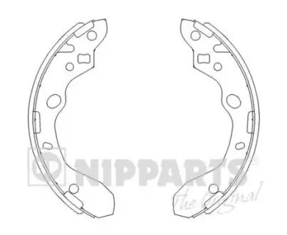 Гальмівні колодки NIPPARTS J3503037