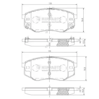 Тормозные колодки NIPPARTS N3600545
