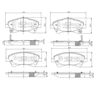 Тормозные колодки NIPPARTS N3602133