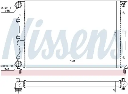 Радiатор NISSENS 60071