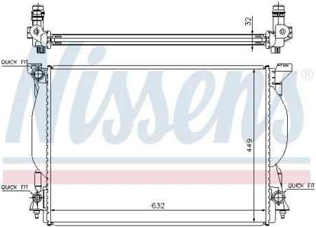 Радiатор Nissens 60306A