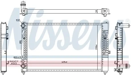 Радiатор NISSENS 60491