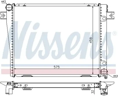 Радiатор NISSENS 60602A