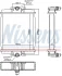 NISSENS BMW Радіатор системи охолодження двигуна 1 (F20) 16-, 1 (F21) 15- Nissens 606863 (фото 5)