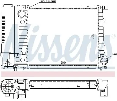 Радiатор NISSENS 60729A