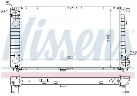 Радiатор NISSENS 60757A