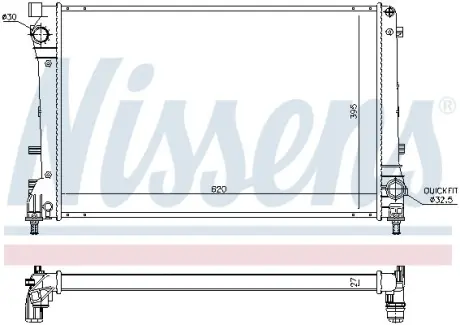 Радiатор NISSENS 617863