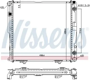 Радiатор NISSENS 62751A