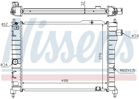 Радiатор NISSENS 63062A