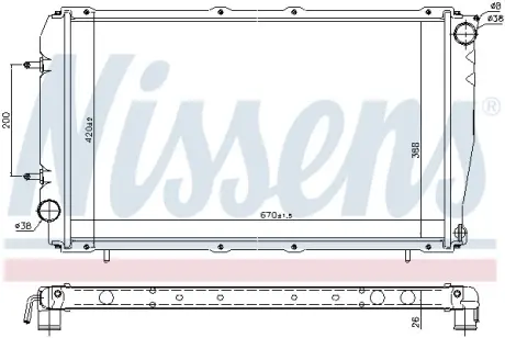 Радiатор NISSENS 641111