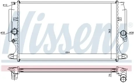 Радiатор NISSENS 64693