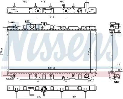Радiатор NISSENS 64713