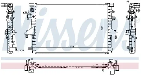 Радіатор охолоджування NISSENS 65285