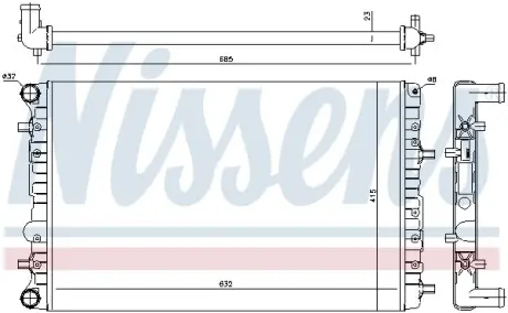 Радiатор NISSENS 65326