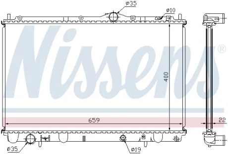 Радiатор NISSENS 65543A