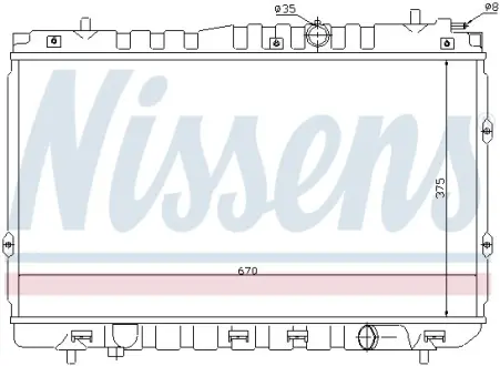 Радiатор NISSENS 66680