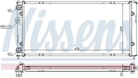Радiатор NISSENS 673001