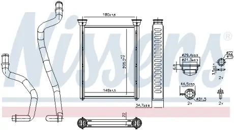 Радіатор пічки NISSENS 707290
