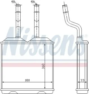 Радіатор пічки NISSENS 72634