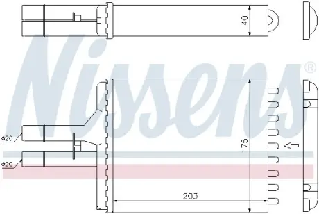 Радіатор опалення NISSENS 72656