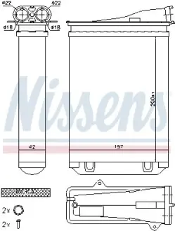 Радіатор опалення NISSENS 72954