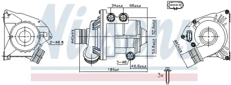 Насос системи охолодження NISSENS 831087