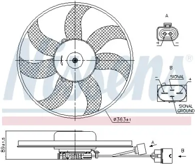Вентилятор NISSENS 850021