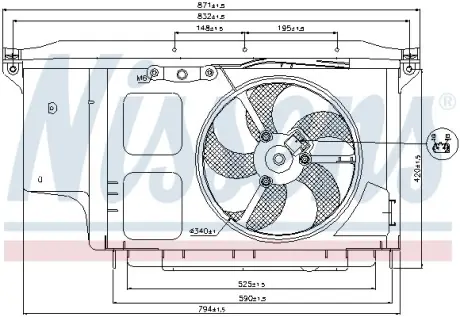 Вентилятор (комплект) NISSENS 85007