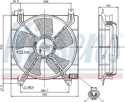 Вентилятор NISSENS 85353