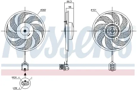 Вентилятор NISSENS 85596