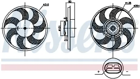 Вентилятор NISSENS 85879