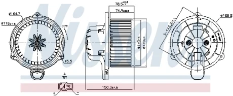 Вентилятор салону NISSENS 87510
