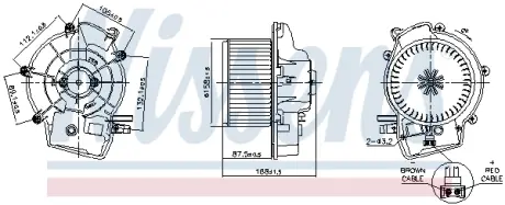 Вентилятор салону NISSENS 87606