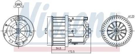 Вентилятор салона NISSENS 87632