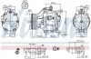 TOYOTA Компресор кондиціонера COROLLA 1.4-2.0 01- Nissens 890036 (фото 9)
