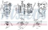 MITSUBISHI Компресор кондиціонера COLT CZC VI 1.5 06-, COLT VI 1.1-1.5 04-, SMART NISSENS 890077 (фото 7)