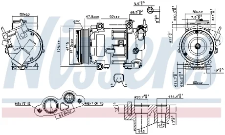 Компресор кондиціонера Nissens 890606