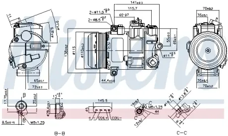 Компресор NISSENS 890696