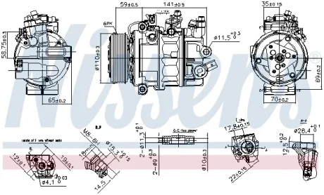 Компресор кондиціонера NISSENS 890755