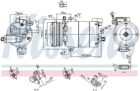 Компресор кондиціонера NISSENS 890794