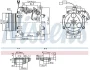 MITSUBISHI Компресор кондиціонера ECLIPSE IV 05-, ENDEAVOR 03-, GALANT IX 03 Nissens 890879 (фото 7)