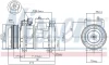 NISSENS BMW Компресор кондиціонера 3 (E30), 5 (E34), 7 (E32) Nissens 89093 (фото 5)