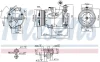 OPEL Компресор кондиціонера ASTRA H, ASTRA H CLASSIC, ASTRA H GTC, ZAFIRA / ZAFIRA FAMILY B, ZAFIRA B 1.7D 03.04 Nissens 89096 (фото 10)