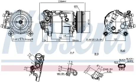 Компресор кондиціонера NISSENS 891019