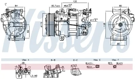 Компресор кондиціонера NISSENS 891042