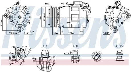 Компресор кондиціонера NISSENS 891148